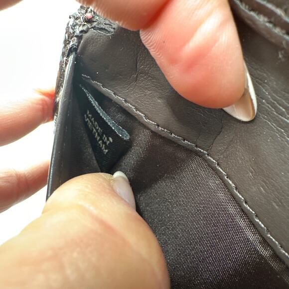 COACH Brown Signature Canvas Wallet - Picture 5 of 11